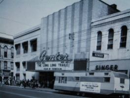 The Center Theater, 407 Main St. in Little Rock, as it looked in 1954. Moviegoers formed a line around the block to see the new Lucille Ball movie, "The Long, Long Trailer."