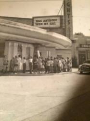 A view of the Heights Theater -- looking east on Kavanaugh -- in 1952.