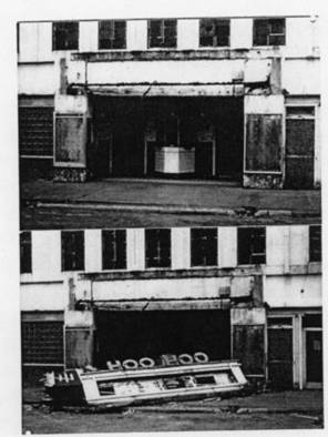 An undated photo of the Hoo-Hoo shows the theater had seen better days.