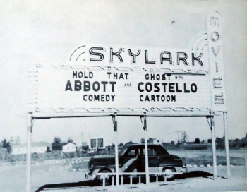 Abbott and Costello star in "Hold That Ghost" at the Skylark Drive-In, 5241 U.S. 67, in Pocahontas. The site of the former drive-in is currently occupied by a flea market.