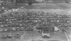 Paragould's Sunset Drive-In circa 1956. The crowd was gathered not for a movie, but to see Gov. Orval Faubus-D, who was in the first term of his 12-year reign (1954-1966).
