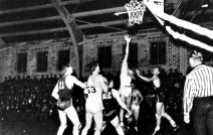 The Razorbacks won their first game in the new field house, beating Drake 31-22 on Dec. 14, 1936 in the season opener. But the building wasn't formally dedicated until Feb. 4, 1938, when Arkansas walloped TCU 53-26. The program was on the upswing, but bigger milestones still lay ahead.