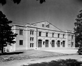 Arkansas opened a new fieldhouse ahead of the 1937 season. The building, located along Garland Avenue near Maple Street, was funded in part by a $307,000 federal loan from the Public Works Administration. The new fieldhouse was the Razorbacks' first modern basketball facility. It provided seating for 3,500 fans during basketball games and included space for athletic offices and classrooms for the physical education department.
