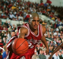 Arkansas suffered a slight set back with the departure of Mayberry, Miller, and Day. But fans were soon satiated with the arrival of Corliss Williamson. The 6'7 power forward from Russellville was a force to be reckoned with. As a freshman, Williamson led the team in rebounding and was second in scoring. Nicknamed "Big Nasty," Williamson was named to the All-SEC Freshman Team for his efforts.