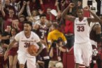 Arkansas biggest highlight of the season was an upset against No. 5 Texas A&M in January. It was the Aggies’ first SEC loss and halted their 10-game win streak.